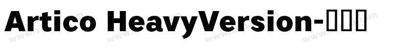 Artico HeavyVersion字体转换